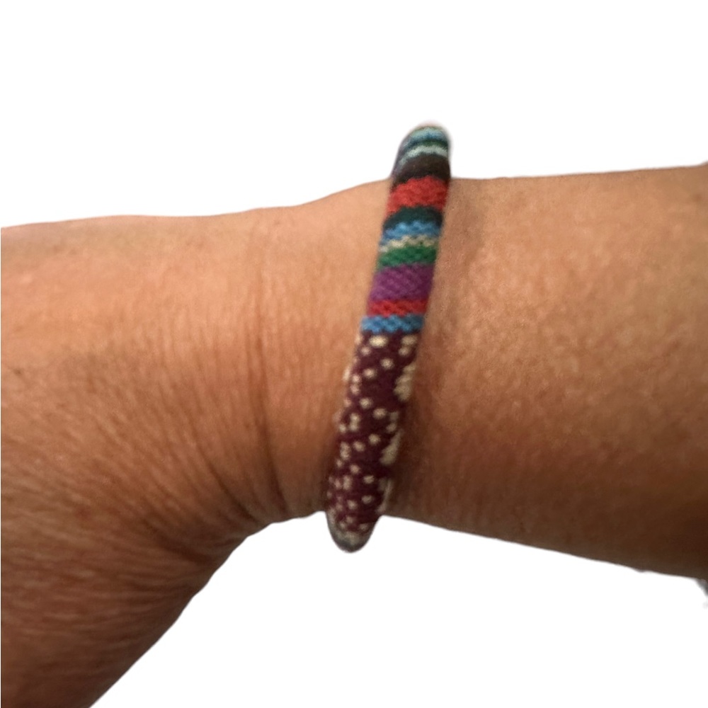 4/$20!!!  Colorful Fabric Patterned Adjustable Bracelet